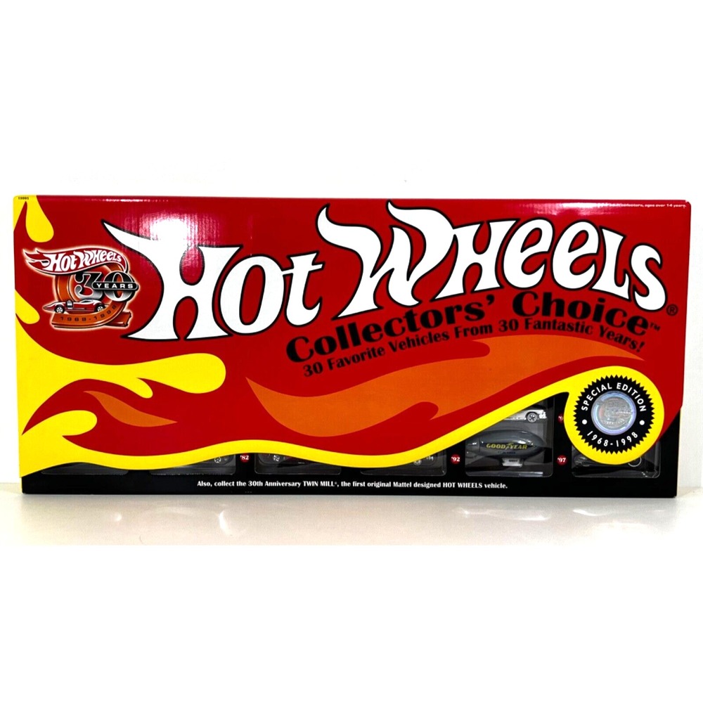Hot Wheels Collectors Choice 1968-1998 30 Favorite Vehicles From 30 Years NISB A